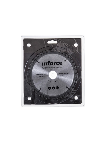 Диск пильный по дереву (185х30х1,4 мм; 40Z) Inforce 11-01-602