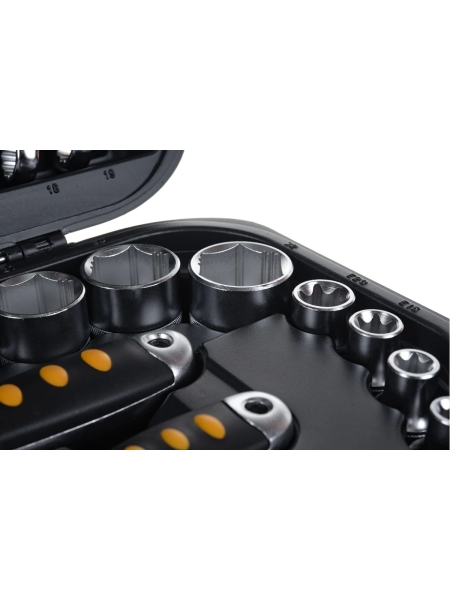 Набор инструментов Inforce 120 предметов 1/2" & 3/8" & 1/4", Сталь Cr-V, Профессиональный, 06-07-20