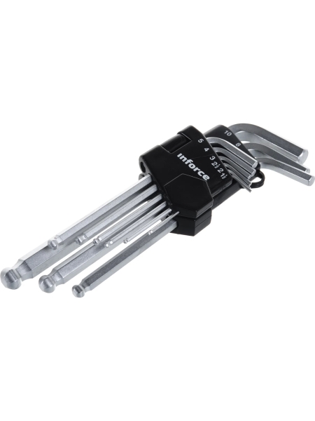 Набор инструментов Inforce 120 предметов 1/2" & 3/8" & 1/4", Сталь Cr-V, Профессиональный, 06-07-20