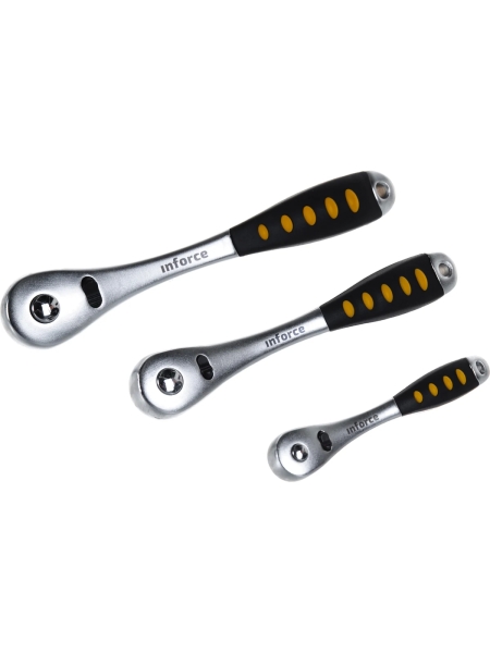 Набор инструментов Inforce 120 предметов 1/2" & 3/8" & 1/4", Сталь Cr-V, Профессиональный, 06-07-20