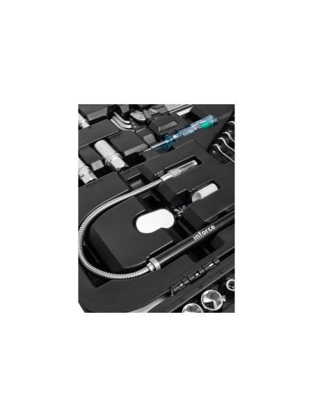 Набор инструментов Inforce 120 предметов 1/2" & 3/8" & 1/4", Сталь Cr-V, Профессиональный, 06-07-20