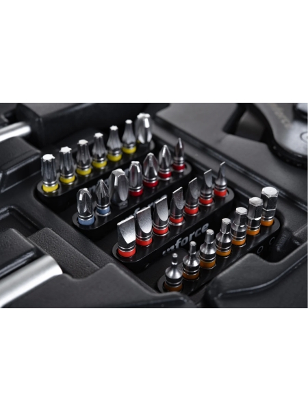 Набор инструментов Inforce 120 предметов 1/2" & 3/8" & 1/4", Сталь Cr-V, Профессиональный, 06-07-20