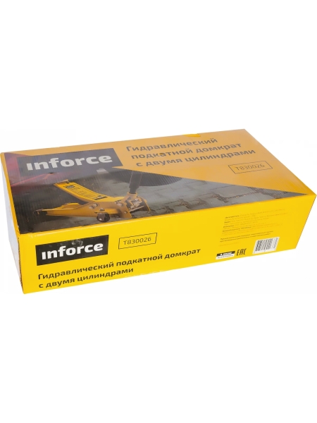 Гидравлический подкатной домкрат с двумя цилиндрами 2.5т Inforce T830026