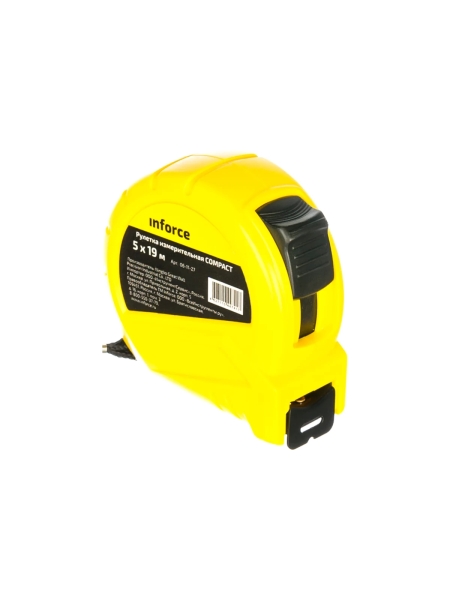 Измерительная рулетка 5 м х 19 мм Inforce COMPACT 06-11-27