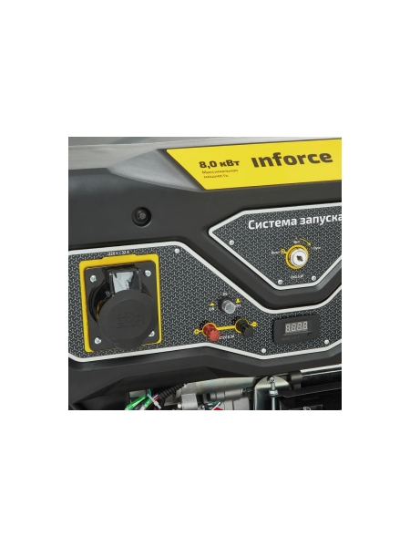 Бензиновый генератор (8 кВт; эл.стартер; ATS, колёса и ручки) Inforce GL 8000 04-03-16