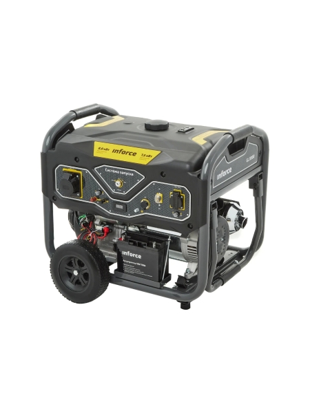 Бензиновый генератор (8 кВт; эл.стартер; ATS, колёса и ручки) Inforce GL 8000 04-03-16