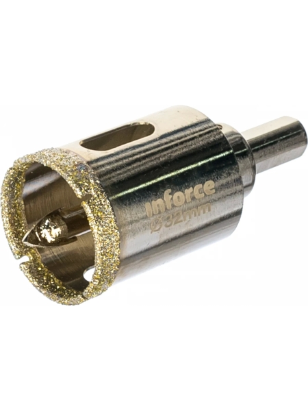 Коронка алмазная по стеклу и керамике (32 мм; 30 мм) Inforce 11-01-070