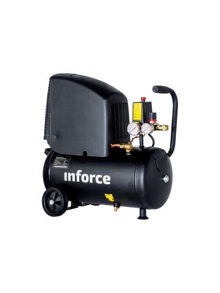 Безмасляный компрессор (24 л; 8 бар; 220 л/мин) Inforce OCX-24L 04-06-32
