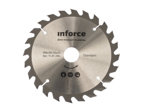 Диск пильный по дереву (190х30/20 мм; 24 зуба) Inforce 11-01-094