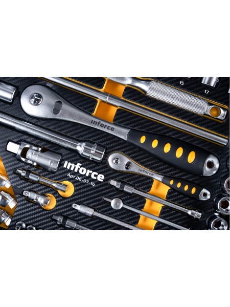 Набор инструментов Inforce 127 предметов 1/2 дюйма и 1/4 дюйма 06-07-16