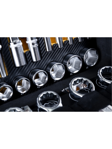 Набор инструментов Inforce 127 предметов 1/2 дюйма и 1/4 дюйма 06-07-16