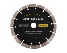Диск алмазный отрезной по бетону 180x22,23 Inforce 11-01-5102