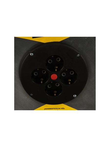 Силовой удлинитель на металлической катушке Inforce К4-Е-30 30 м 4 розетки с з/к 40130