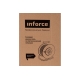 Силовой удлинитель на металлической катушке Inforce К4-Е-30 30 м 4 розетки с з/к 40130