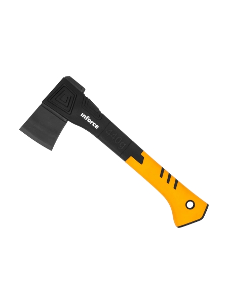 Универсальный топор с точилкой в кофре Inforce 440 гр 06-12-023