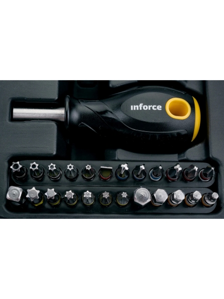 Набор инструментов Inforce 34 предмета 1/4 06-07-23