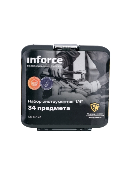 Набор инструментов Inforce 34 предмета 1/4 06-07-23