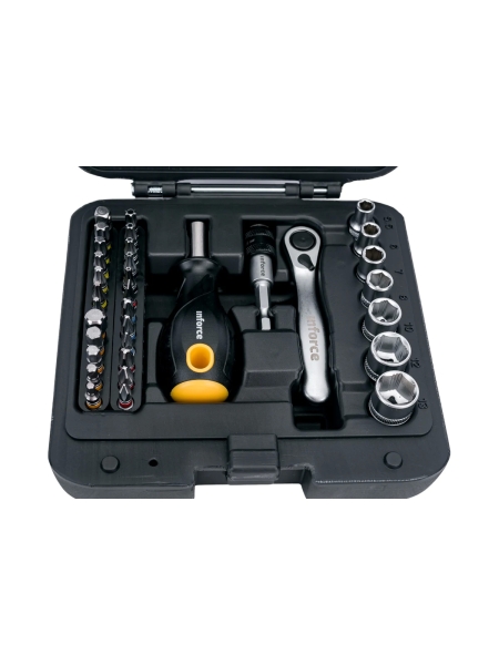 Набор инструментов Inforce 34 предмета 1/4 06-07-23