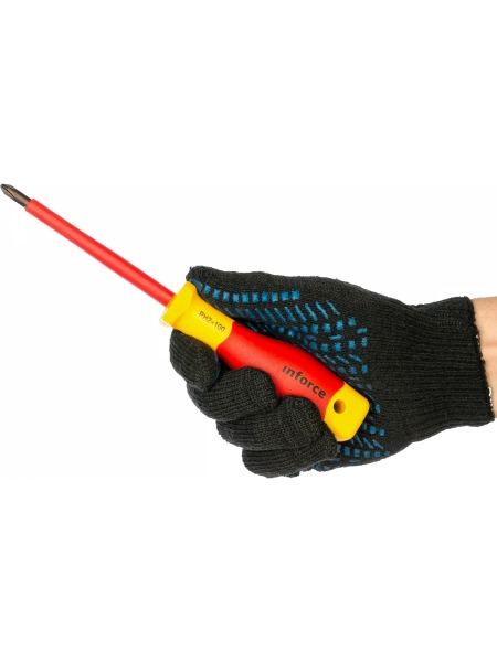 Диэлектрическая отвертка Inforce PH2х100мм 06-09-44