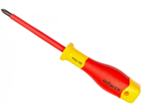 Диэлектрическая отвертка Inforce PH2х100мм 06-09-44