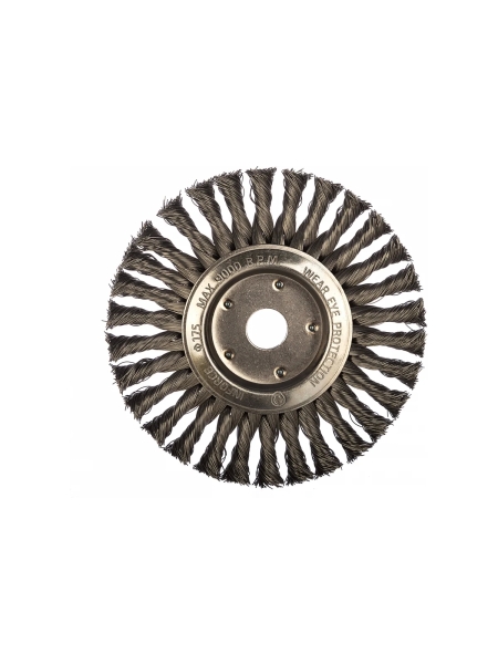 Щетка дисковая плоская для УШМ (175х22.2 мм) Inforce 11-01-048