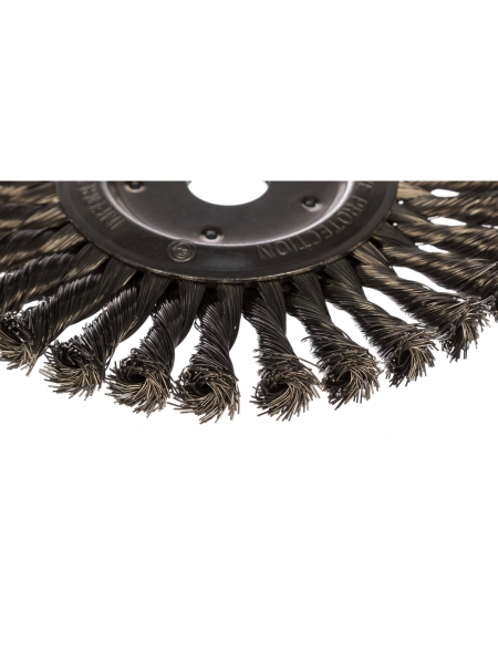 Щетка дисковая плоская для УШМ (175х22.2 мм) Inforce 11-01-048