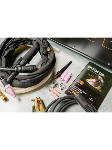 Аргонодуговой сварочный инвертор (200 А; поджиг HF; Pulse, ПВ 75%) Inforce TIG-200 04-08-04