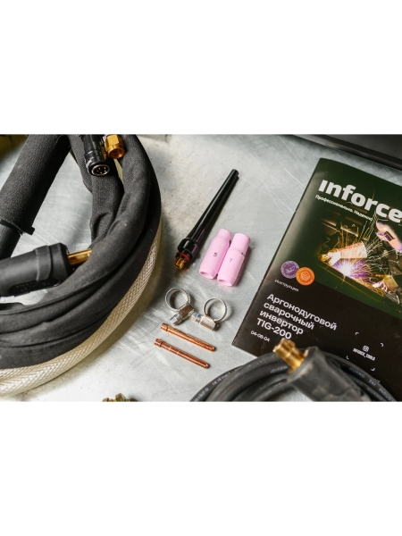 Аргонодуговой сварочный инвертор (200 А; поджиг HF; Pulse, ПВ 75%) Inforce TIG-200 04-08-04