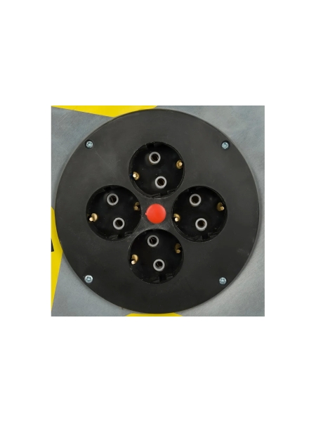 Силовой удлинитель на металлической катушке Inforce К4-Е-50 50 м 4 розетки с з/к 45150