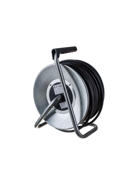 Силовой удлинитель на металлической катушке Inforce К4-Е-50 50 м 4 розетки с з/к 45150