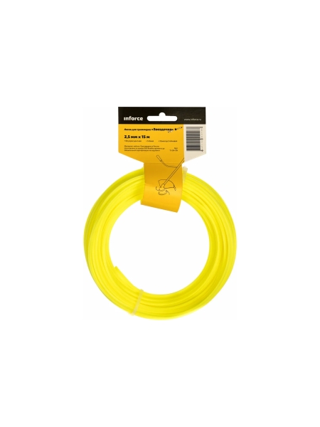 Леска для триммеров флуоресцентная (2.5 мм; 15 м; звезда) Inforce 11-04-04