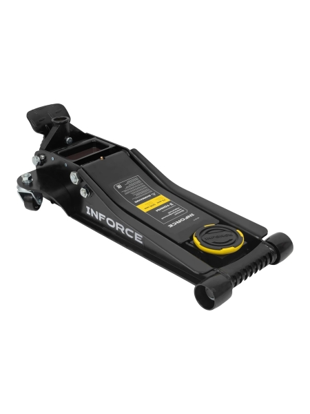 Низкопрофильный подкатной гидравлический домкрат Inforce 3 тонны, высота подхвата 75мм, высота подъема 505мм 08-08-75