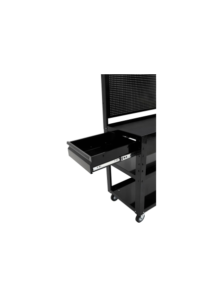 Инструментальная тележка Inforce 3 полки с панелью и ящиками, габариты без упаковки 950х486х1360мм, 06-01-19