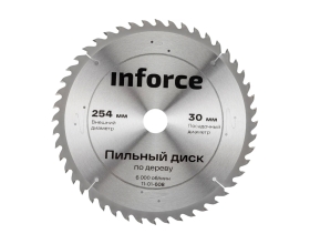 Диск пильный по дереву 254х30х48 мм Inforce 11-01-608