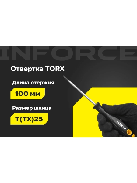 Отвертка Inforce TORX T25x100 06-09-69