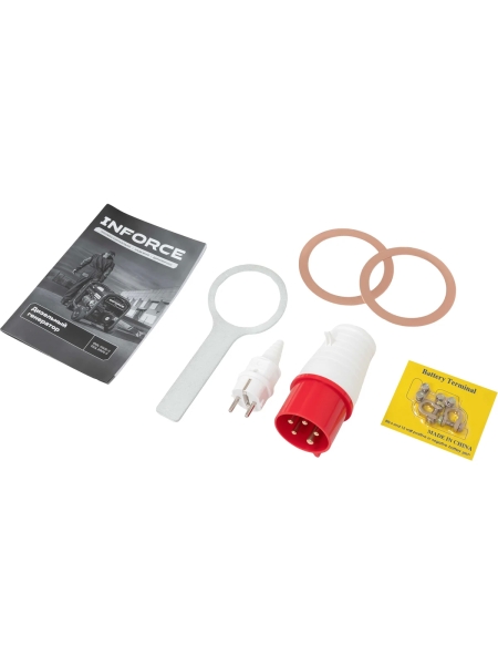 Дизельный трехфазный генератор Inforce (11 кВт; эл.стартер; колёса; подогрев) IDGL 11000-3