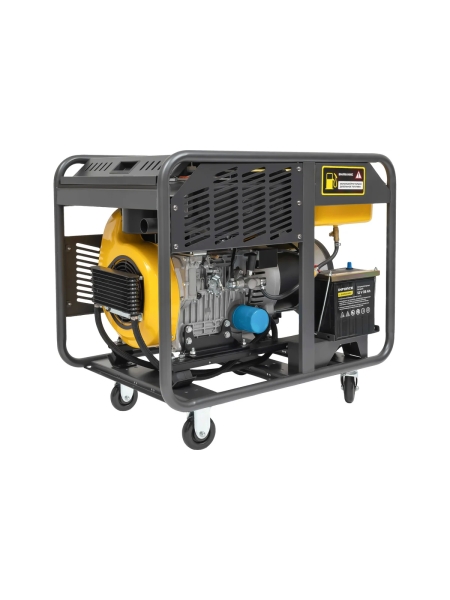 Дизельный трехфазный генератор Inforce (11 кВт; эл.стартер; колёса; подогрев) IDGL 11000-3