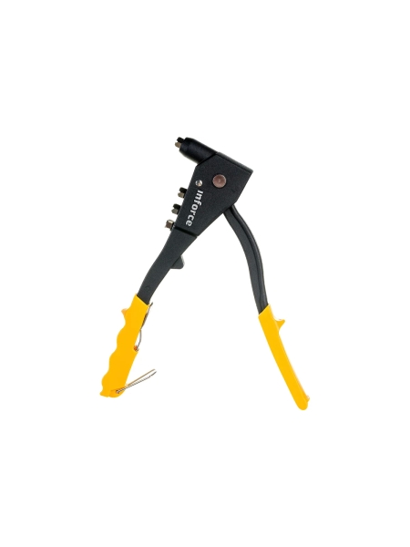 Литой ручной заклепочник Inforce в кейсе, с набором заклепок 2.4-4.8 мм 06-14-101