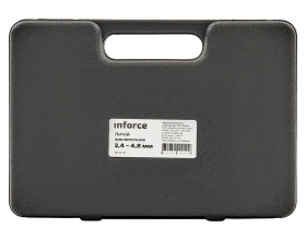 Литой ручной заклепочник Inforce в кейсе, с набором заклепок 2.4-4.8 мм 06-14-101