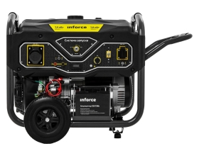Бензиновый генератор (7,5 кВт; эл.стартер; ATS, колёса и ручки) Inforce GL 7500 04-03-17