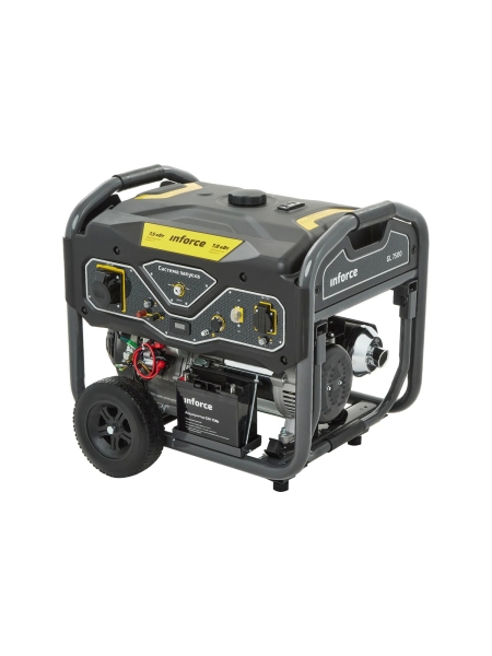 Бензиновый генератор (7,5 кВт; эл.стартер; ATS, колёса и ручки) Inforce GL 7500 04-03-17