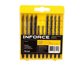 Пилки по дереву для лобзика 10 шт. Inforce 12-23-07