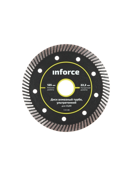 Диск алмазный турбо ультратонкий для УШМ Inforce 11-01-496
