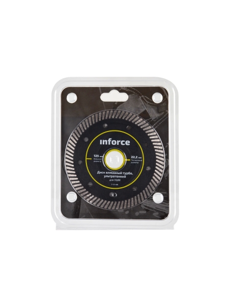 Диск алмазный турбо ультратонкий для УШМ Inforce 11-01-496