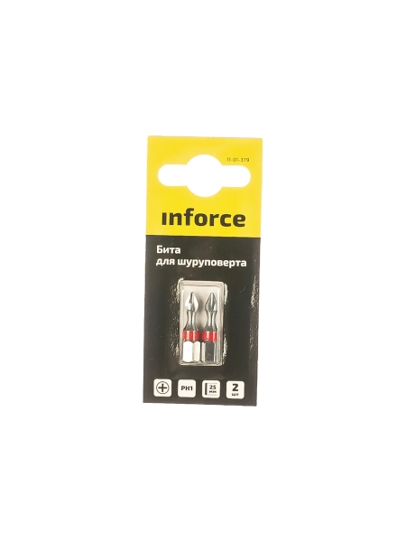 Бита (2 шт; PH1; 25 мм) для шуруповерта Inforce 11-01-379