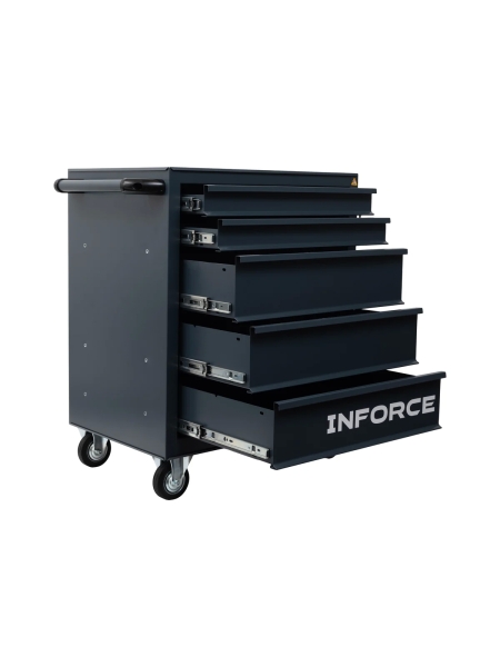 Инструментальная тележка Inforce 5 ящиков, габариты без упаковки 745х465х825мм 06-01-14