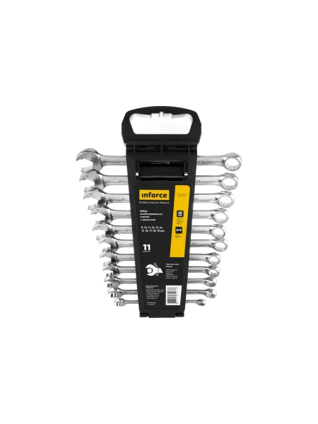 Набор комбинированных ключей 11 предметов Inforce, 06-05-55