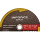 Диск отрезной по металлу OptiLine (230x2.5x22.2 мм) Inforce INB23025