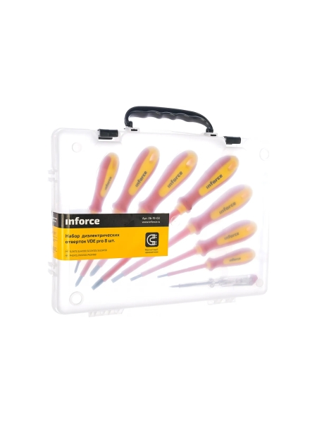Набор диэлектрических отверток Inforce VDE pro 8 шт 06-19-03