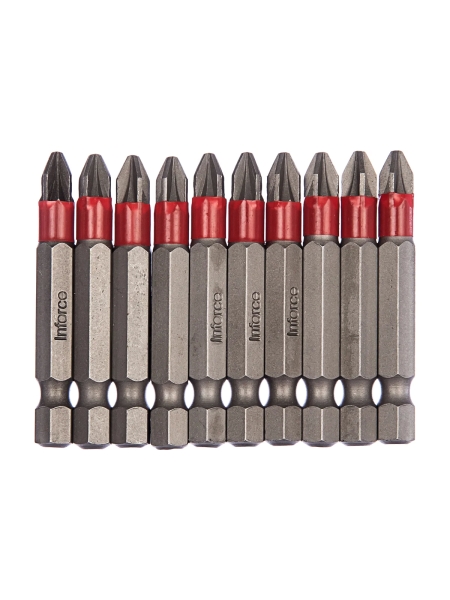 Бита (10 шт; Pz2; 50 мм) для шуруповерта Inforce 11-01-169